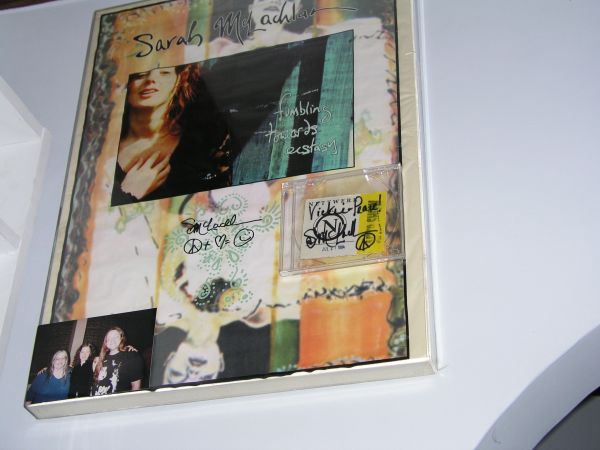 Sarah McLachlan, many autographs over the years